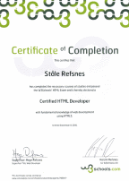 HTML Certificate