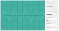 Pure tone oscillogram of C5, an octave above middle C. The frequency is twice that of middle C (523 Hz).